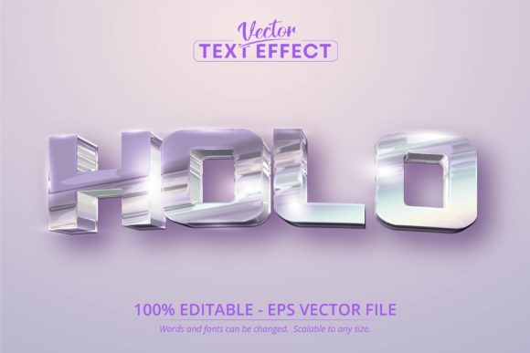 Download Holographic Style Editable Text Effect - Premium Bundle