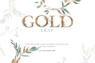 Download Gold Leaf Clipart &amp; Alphabet - Gold leaf Collection