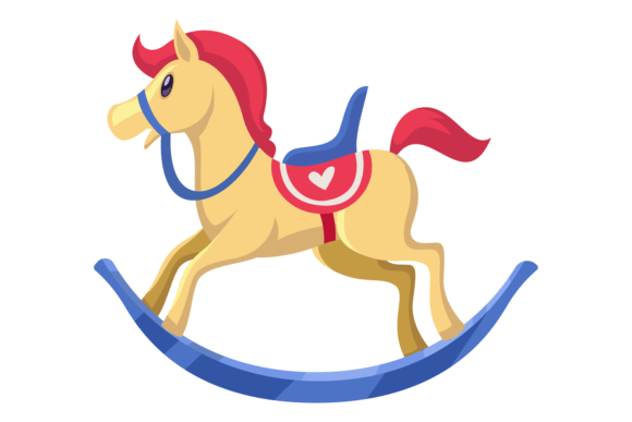 Download Rocking Horse. Funny Cartoon Wooden Ridi - Premium Resources