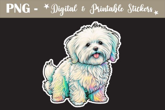 Download Cute Little Dog Sticker Design PNG - Dog sticker design Collection