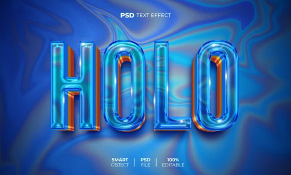 Download Holo 3D Editable Text Effect - Premium Resources