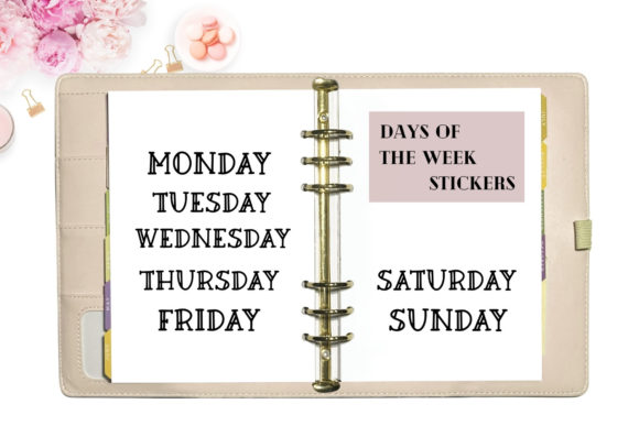 Download Digital Stickers Bundle- Months &amp; Week - Digital stickers Collection