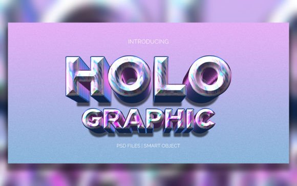 Download HOLO GRAPHIC TEXT EFFECT - Premium Resources